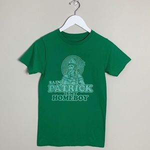 Center Stage St. Patrick Is My Homeboy Tee Green